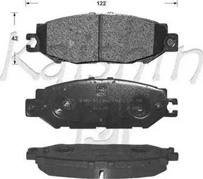 Kaishin D2123 - Гальмівні колодки, дискові гальма autozip.com.ua