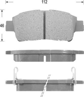 DJ Parts BP1007 - Гальмівні колодки, дискові гальма autozip.com.ua