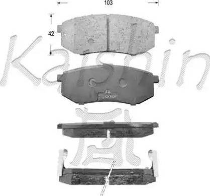 Kaishin D7071 - Гальмівні колодки, дискові гальма autozip.com.ua