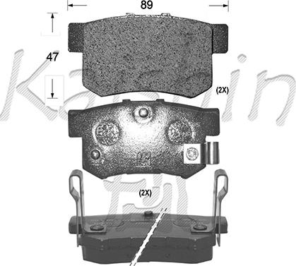 Kaishin FK5056 - Гальмівні колодки, дискові гальма autozip.com.ua