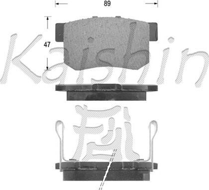 Kaishin FK5066 - Гальмівні колодки, дискові гальма autozip.com.ua