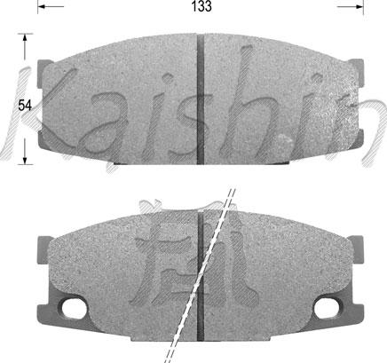 Kaishin FK6060 - Гальмівні колодки, дискові гальма autozip.com.ua