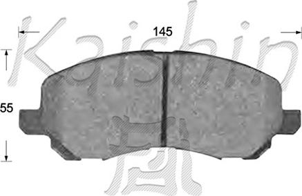 Kaishin FK6108 - Гальмівні колодки, дискові гальма autozip.com.ua