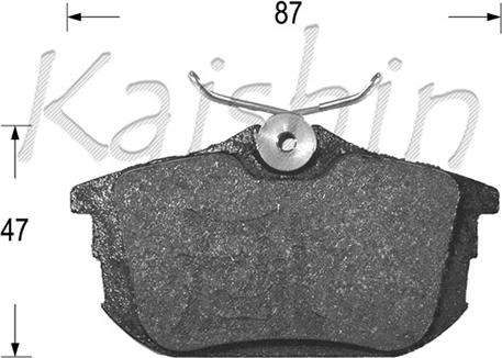 Kaishin FK6120 - Гальмівні колодки, дискові гальма autozip.com.ua
