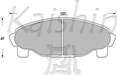 Kaishin FK0027 - Гальмівні колодки, дискові гальма autozip.com.ua