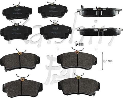 Kaishin FK10045 - Гальмівні колодки, дискові гальма autozip.com.ua