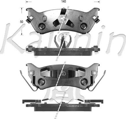 Kaishin FK10032 - Гальмівні колодки, дискові гальма autozip.com.ua