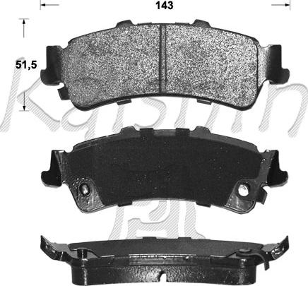 Kaishin FK10071 - Гальмівні колодки, дискові гальма autozip.com.ua