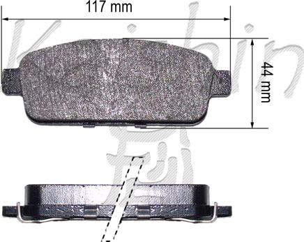 Kaishin FK10179 - Гальмівні колодки, дискові гальма autozip.com.ua