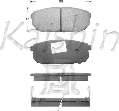 Kaishin FK11133 - Гальмівні колодки, дискові гальма autozip.com.ua