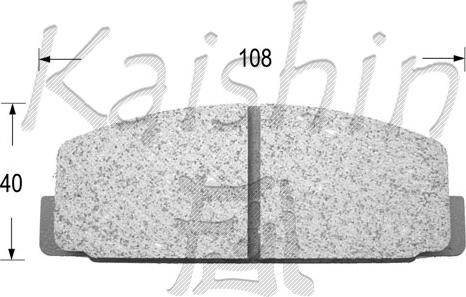 Kaishin FK3027 - Гальмівні колодки, дискові гальма autozip.com.ua