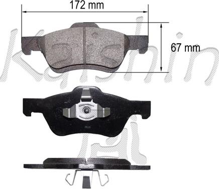 Kaishin FK3149 - Гальмівні колодки, дискові гальма autozip.com.ua