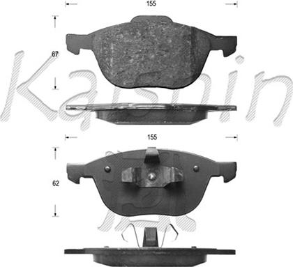 Kaishin FK3128 - Гальмівні колодки, дискові гальма autozip.com.ua