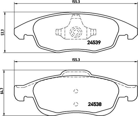 Kaishin FK20044 - Гальмівні колодки, дискові гальма autozip.com.ua