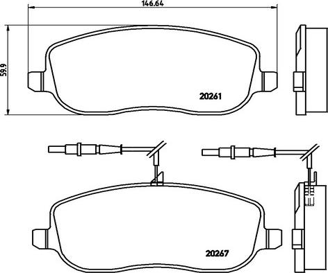 Kaishin FK20061 - Гальмівні колодки, дискові гальма autozip.com.ua