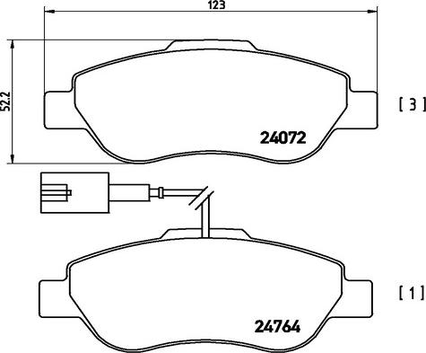 Kaishin FK20005 - Гальмівні колодки, дискові гальма autozip.com.ua