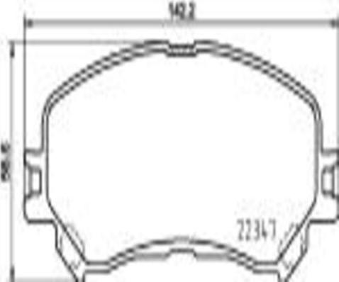 Kaishin FK20081 - Гальмівні колодки, дискові гальма autozip.com.ua