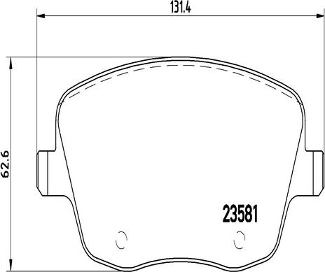 Kaishin FK20031 - Гальмівні колодки, дискові гальма autozip.com.ua