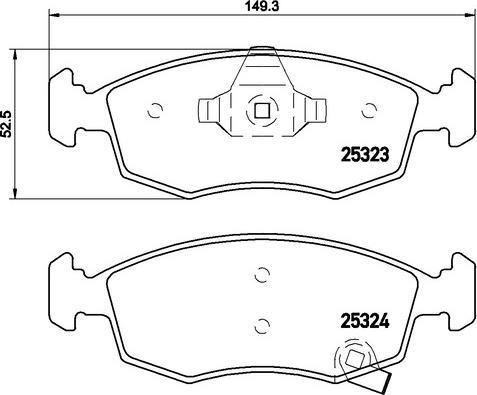 Kaishin FK20196 - Гальмівні колодки, дискові гальма autozip.com.ua