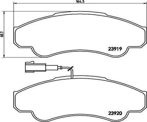 Kaishin FK20251 - Гальмівні колодки, дискові гальма autozip.com.ua