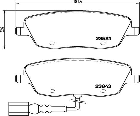 Kaishin FK20169 - Гальмівні колодки, дискові гальма autozip.com.ua