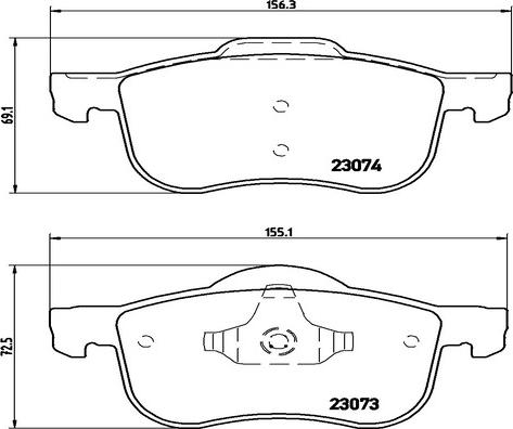 Kaishin FK20310 - Гальмівні колодки, дискові гальма autozip.com.ua