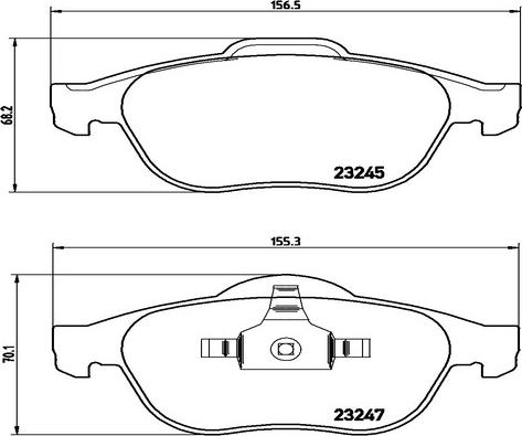 Kaishin FK20254 - Гальмівні колодки, дискові гальма autozip.com.ua