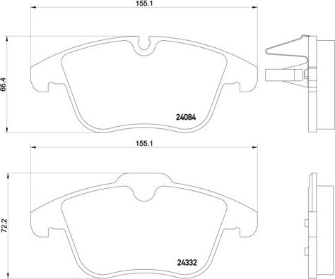 Kaishin FK20285 - Гальмівні колодки, дискові гальма autozip.com.ua