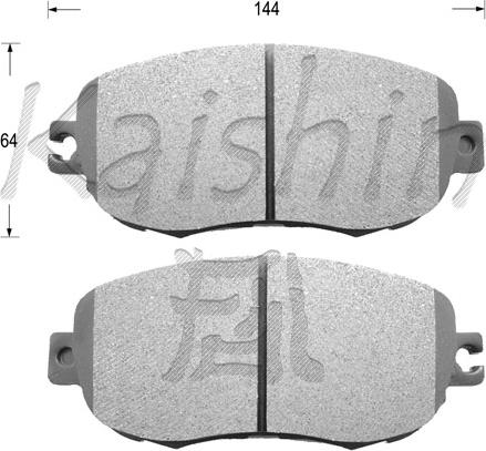 Kaishin FK2129 - Гальмівні колодки, дискові гальма autozip.com.ua