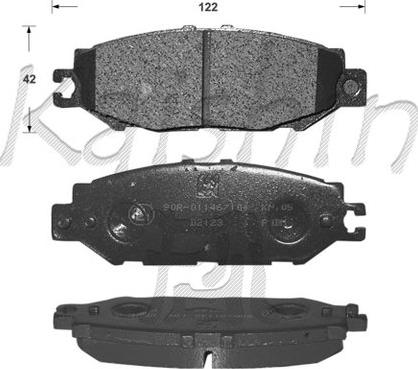 Kaishin FK2123 - Гальмівні колодки, дискові гальма autozip.com.ua