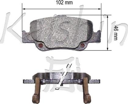 Kaishin FK2299 - Гальмівні колодки, дискові гальма autozip.com.ua