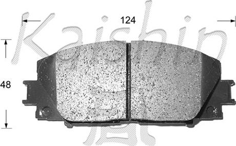 Kaishin FK2252 - Гальмівні колодки, дискові гальма autozip.com.ua