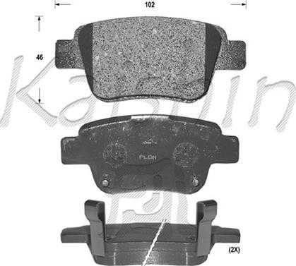 Kaishin FK2239 - Гальмівні колодки, дискові гальма autozip.com.ua