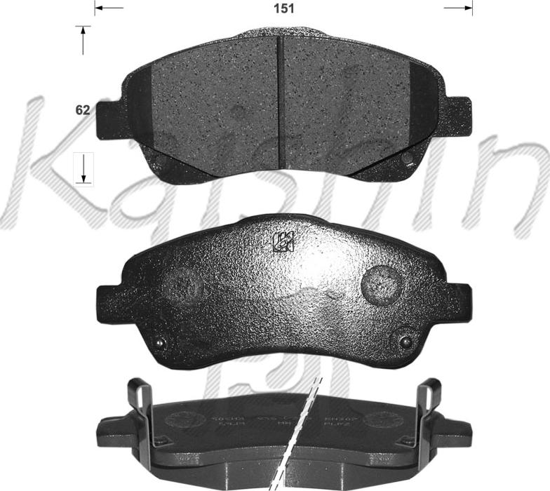 Kaishin FK2233 - Гальмівні колодки, дискові гальма autozip.com.ua