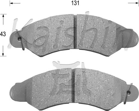 Kaishin FK7049 - Гальмівні колодки, дискові гальма autozip.com.ua