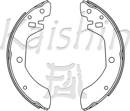 Kaishin K1148 - Комплект гальм, барабанний механізм autozip.com.ua