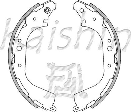 Kaishin K1189 - Комплект гальм, барабанний механізм autozip.com.ua