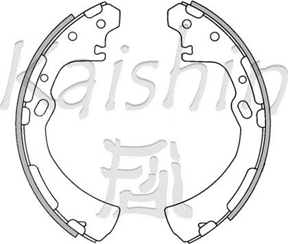 Kaishin K1174 - Комплект гальм, барабанний механізм autozip.com.ua
