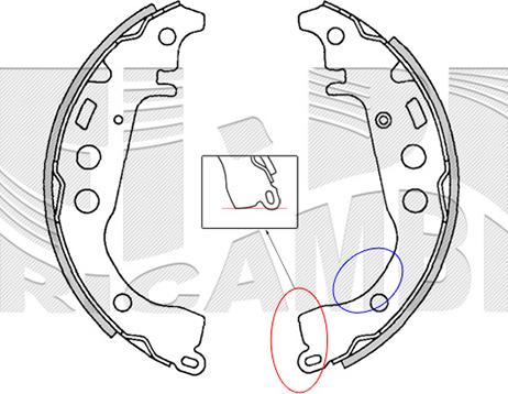 Kaishin K2342 - Комплект гальм, барабанний механізм autozip.com.ua