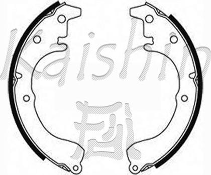 Kaishin K2203 - Комплект гальм, барабанний механізм autozip.com.ua