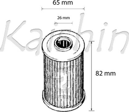Kaishin O961 - Масляний фільтр autozip.com.ua