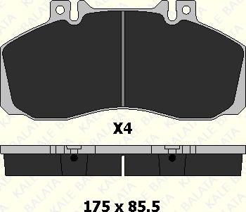 KALE 29065 220 04 - Гальмівні колодки, дискові гальма autozip.com.ua