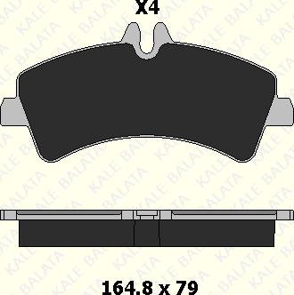 KALE 29217 208 04 - Гальмівні колодки, дискові гальма autozip.com.ua