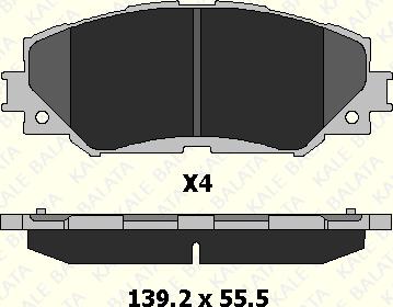 KALE 24336 175 04 - Гальмівні колодки, дискові гальма autozip.com.ua