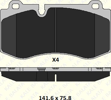 KALE 23960 178 05 - Гальмівні колодки, дискові гальма autozip.com.ua