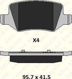 KALE 23138 146 24 - Гальмівні колодки, дискові гальма autozip.com.ua