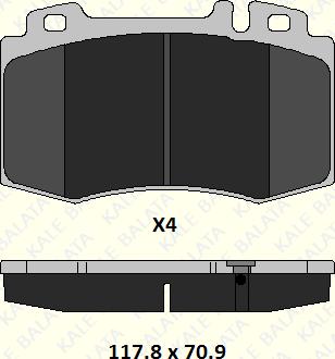 KALE 23271 177 05 - Гальмівні колодки, дискові гальма autozip.com.ua