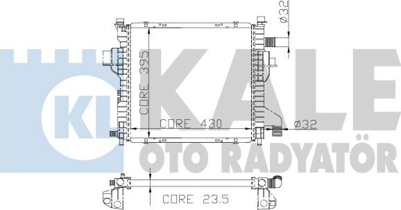 KALE OTO RADYATÖR 197100 - Радіатор, охолодження двигуна autozip.com.ua