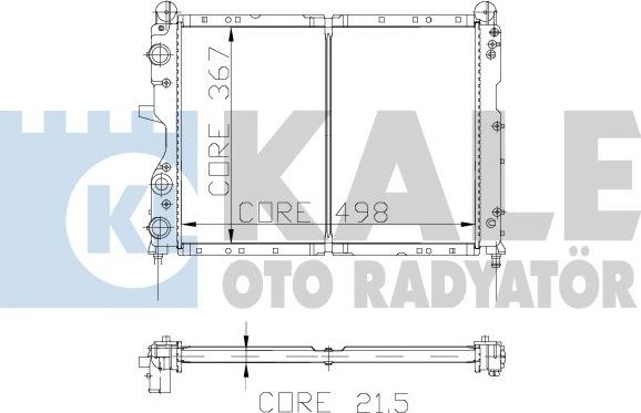 KALE OTO RADYATÖR 101798 - Радіатор, охолодження двигуна autozip.com.ua