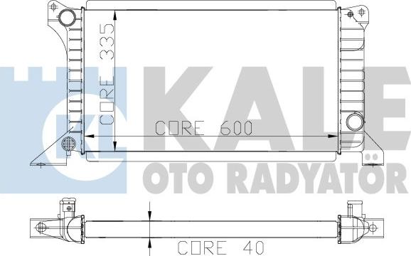 KALE OTO RADYATÖR 103100 - Радіатор, охолодження двигуна autozip.com.ua